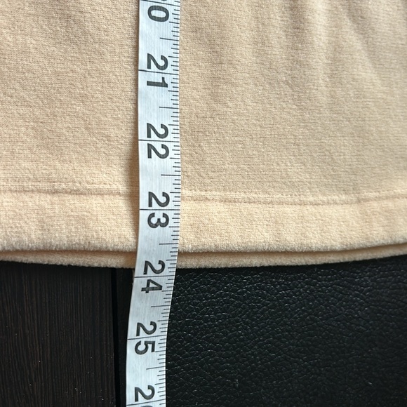 Dudley Stephens Park Slope Turtleneck Terry Fleece Natural Blush Neutral Sz S - Picture 13 of 15
